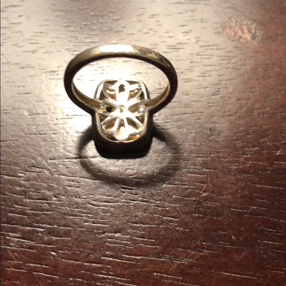 Sterling silver opal, ruby and sapphire ring - Picture 2 of 3